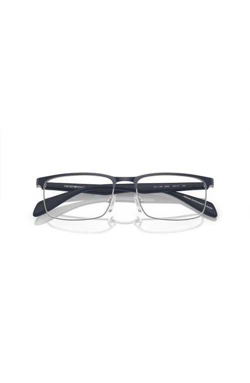 Emporio Armani 56mm Rectangle Optical Glasses In Multi