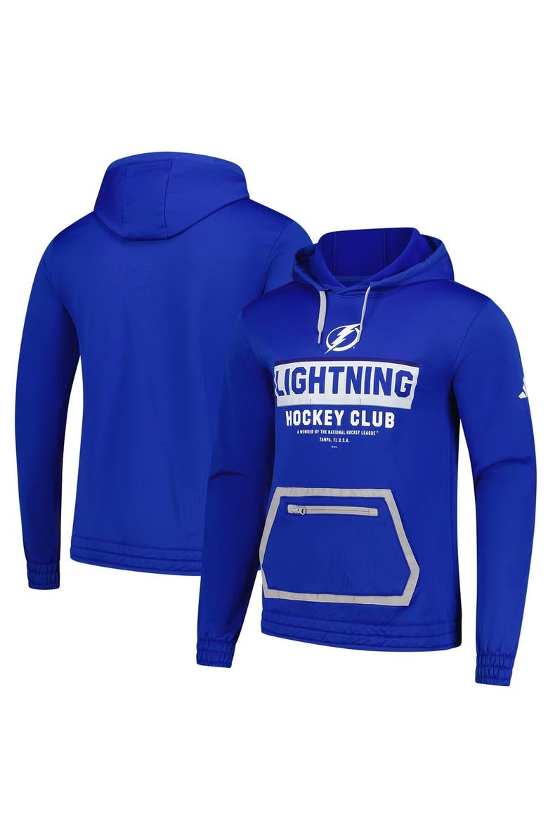 adidas Men's adidas Blue Tampa Bay Lightning Team Pullover Hoodie, Main, color, Blue