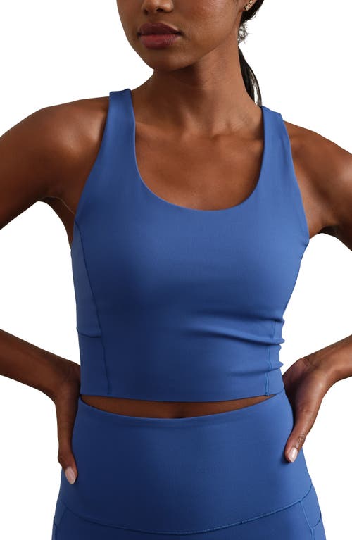 Rhone Revive Scoop Longline Bra In Deep Sea Blue