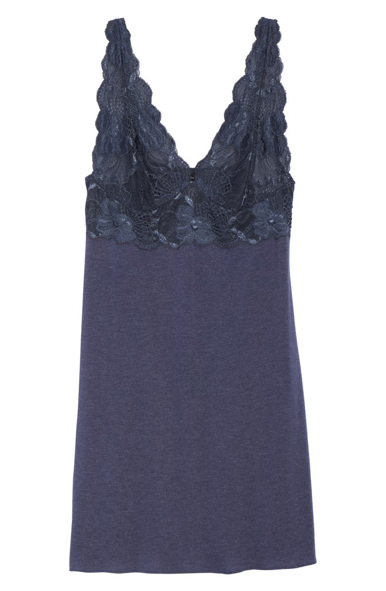 Natori 'Zen Floral' Chemise, Alternate, color, Night Blue