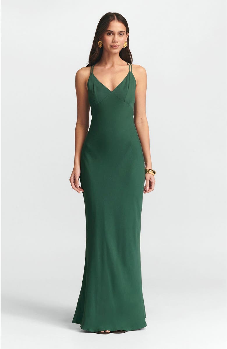 ST MRLO Isadora Slip Dress, Alternate, color, Peacock