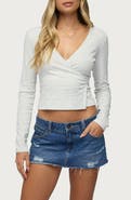 EDIKTED Fonteyn Wrap Top
