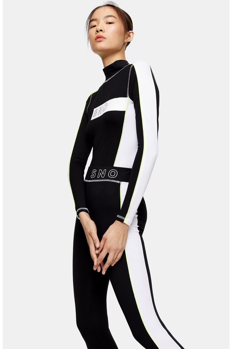 SNO Thermal Ski Leggings, Alternate, color, BLACK MULTI