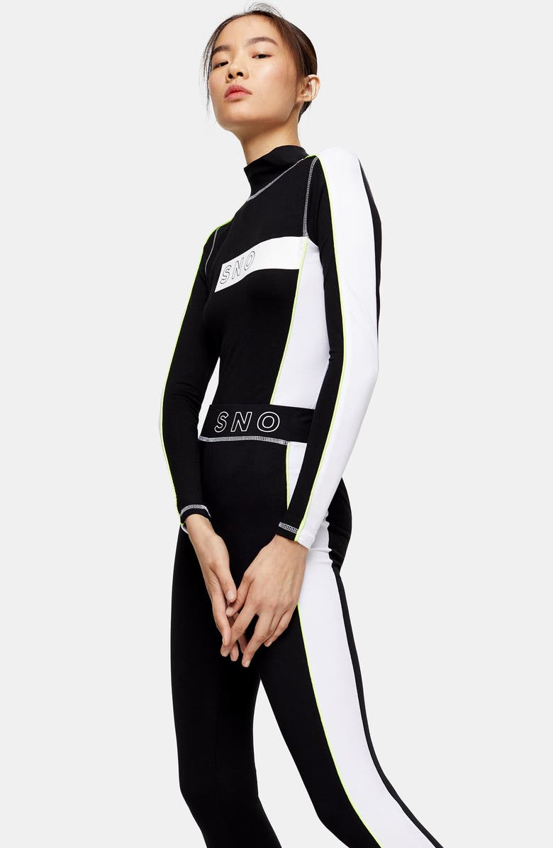 Topshop SNO Thermal Ski Leggings, Alternate, color,