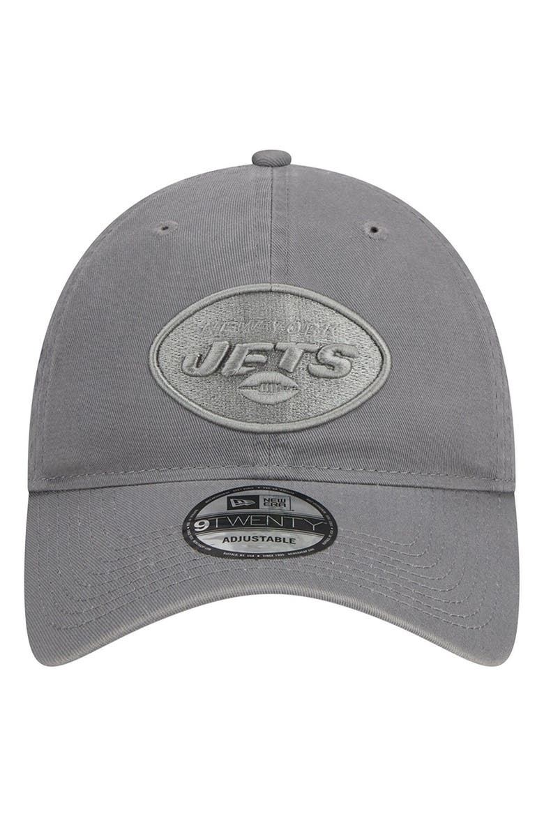 Men's New Era Gray New York Jets Color Pack 9TWENTY Adjustable Hat, Alternate, color, Gray