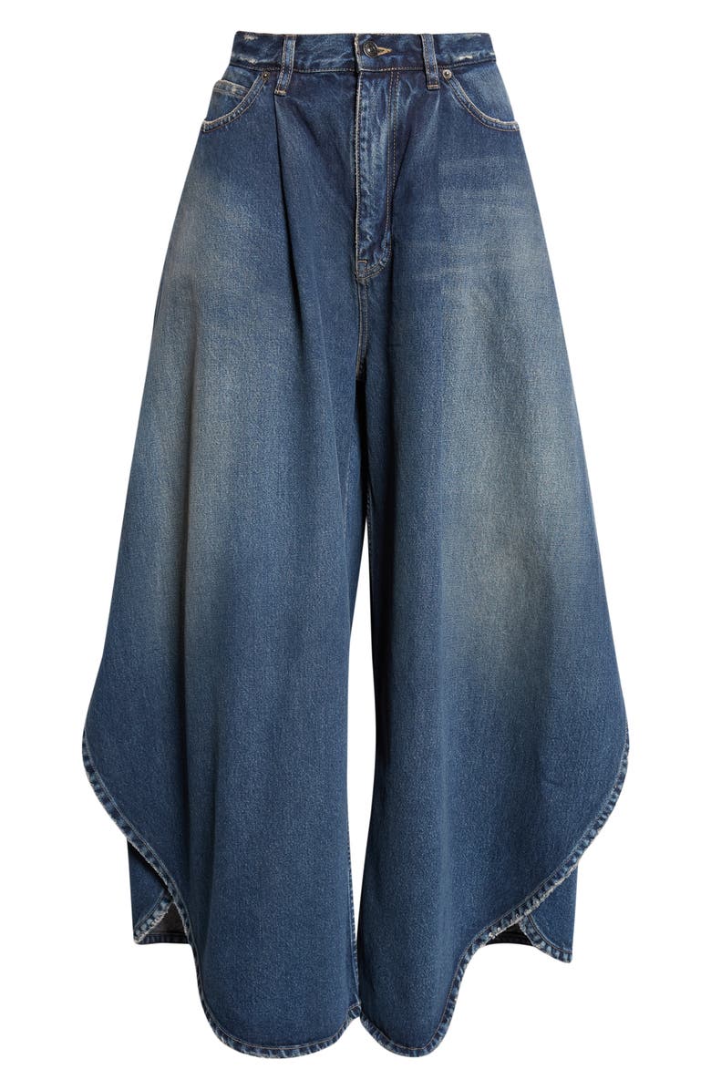 Balenciaga Tulip Pants, Alternate, color, 4060 Midnight Blue
