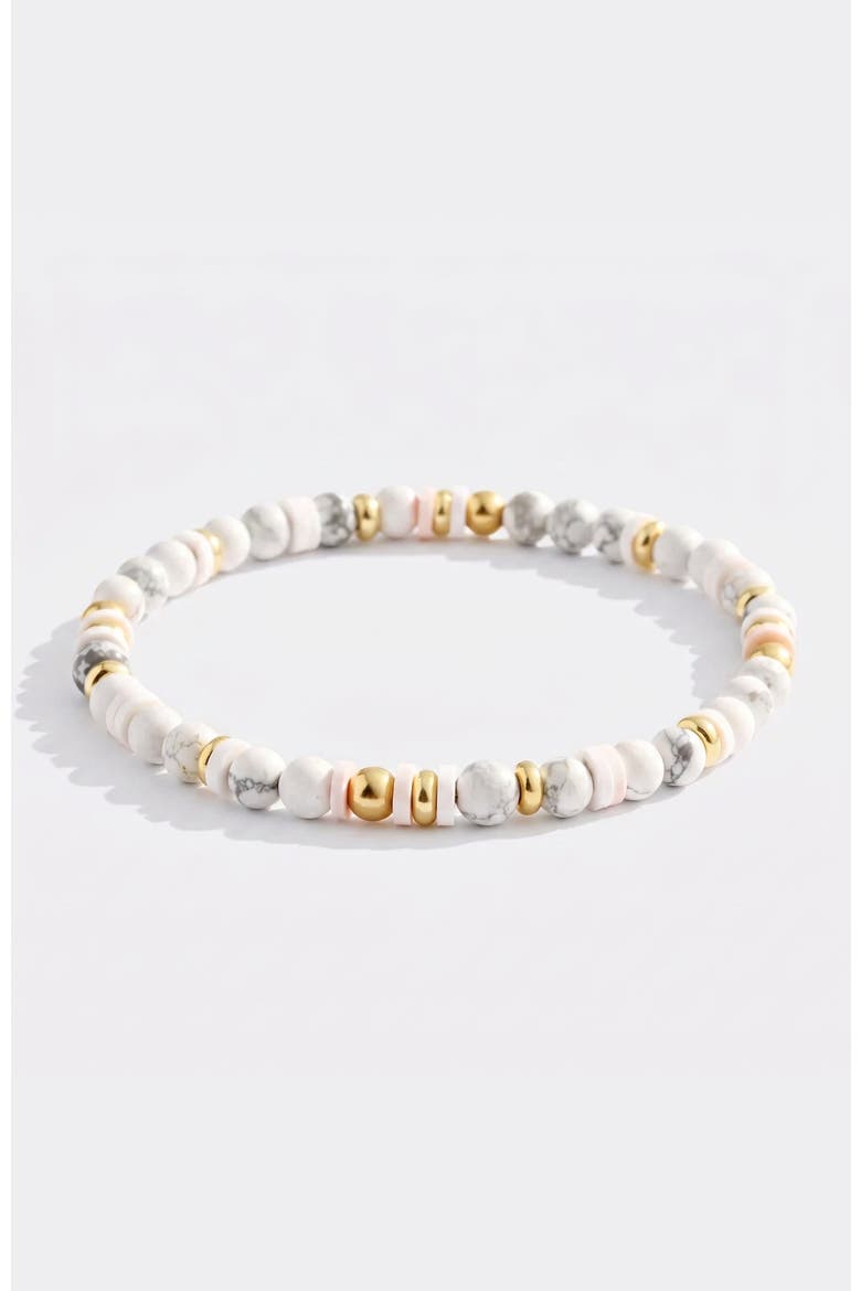 Stacking Birthstone Beaded Bracelet, Main, color, April Diamond