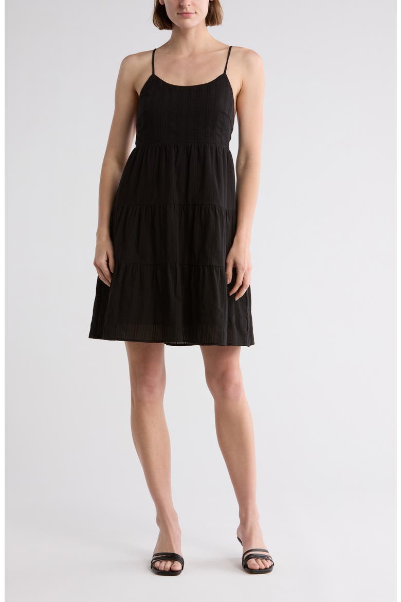 Spaghetti Strap Dress, Main, color, BLACK