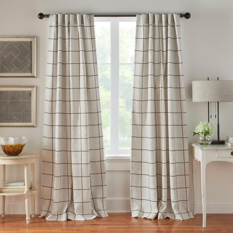Brighton Rod Pocket Back Tab Window Curtain Panel