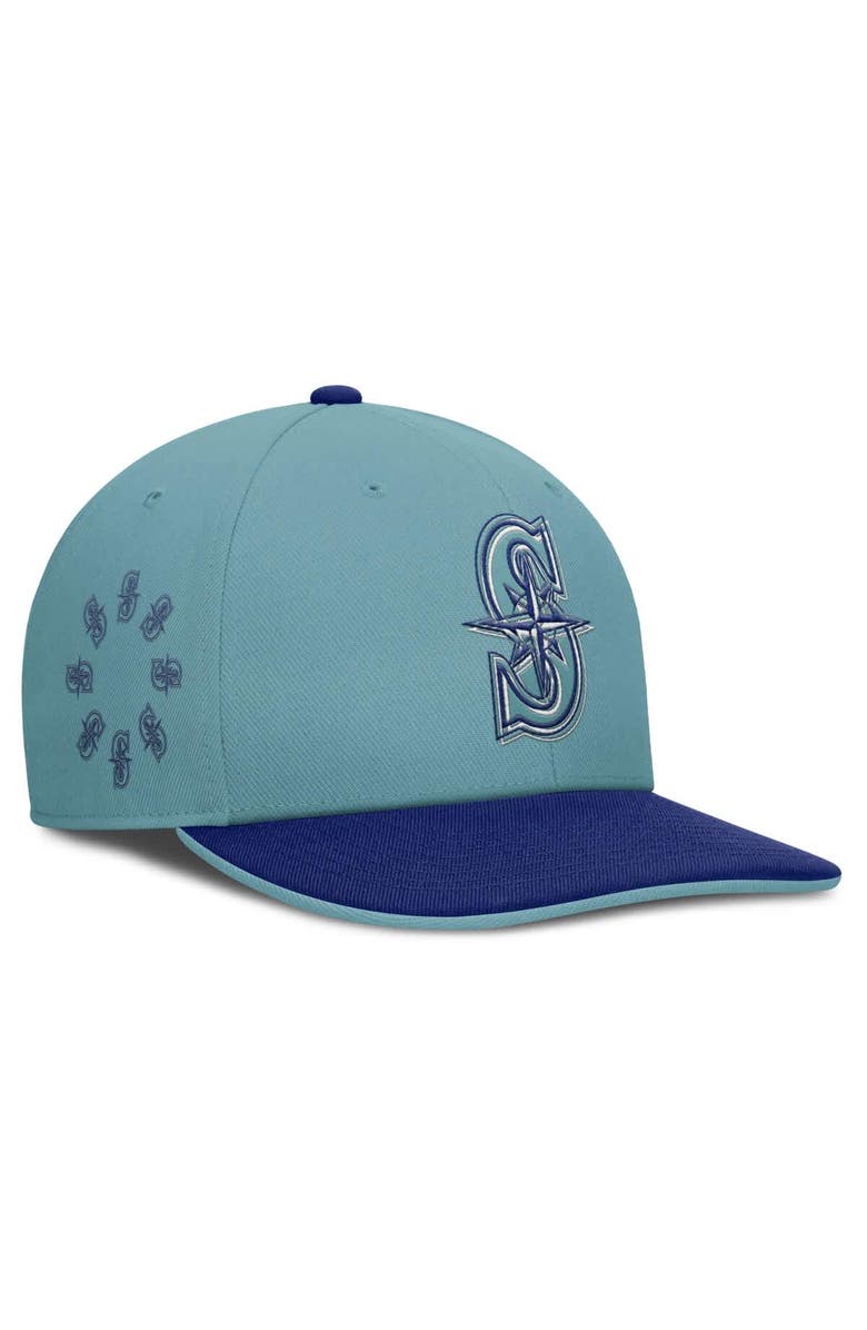 Nike Men's Nike Turquoise Seattle Mariners Father's Day Pro Performance Snapback Hat, Main, color,