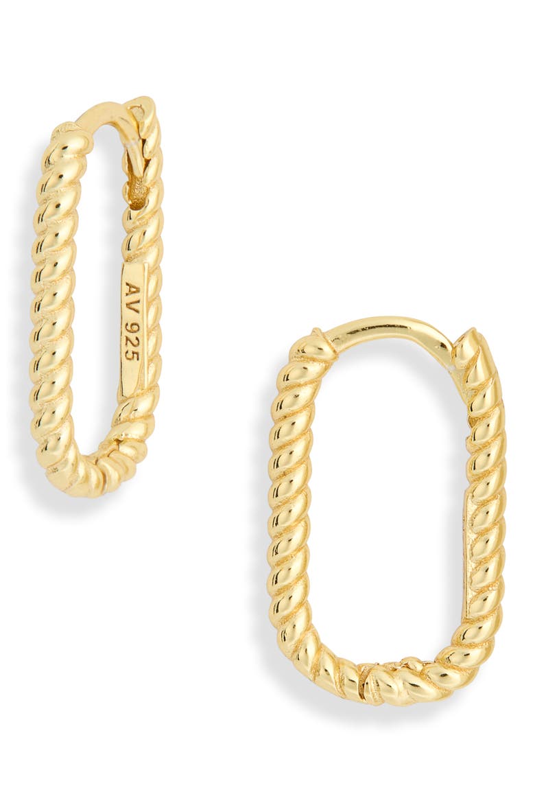 Twisted Hoop Earrings, Main, color, GOLD