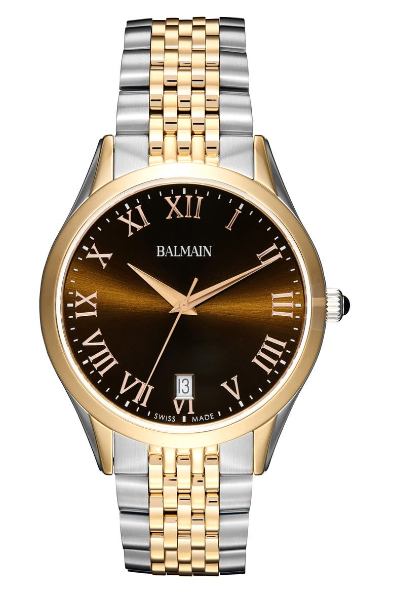Gent Bracelet Watch, 40mm, Main, color, TWO TONE