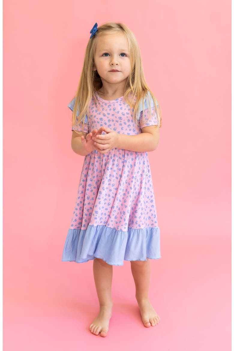 Lillian Ruffle Spin Dress, Alternate, color, Leopard