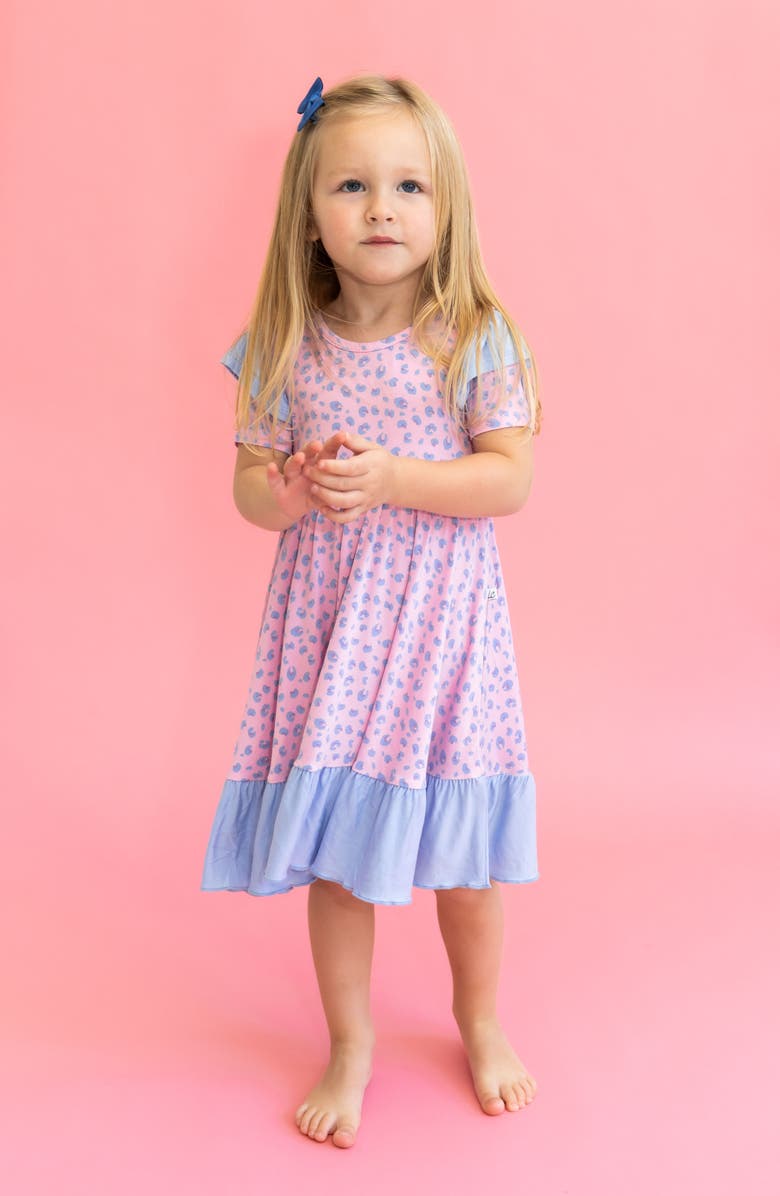 Laree + Co Lillian Ruffle Spin Dress, Alternate, color, Leopard