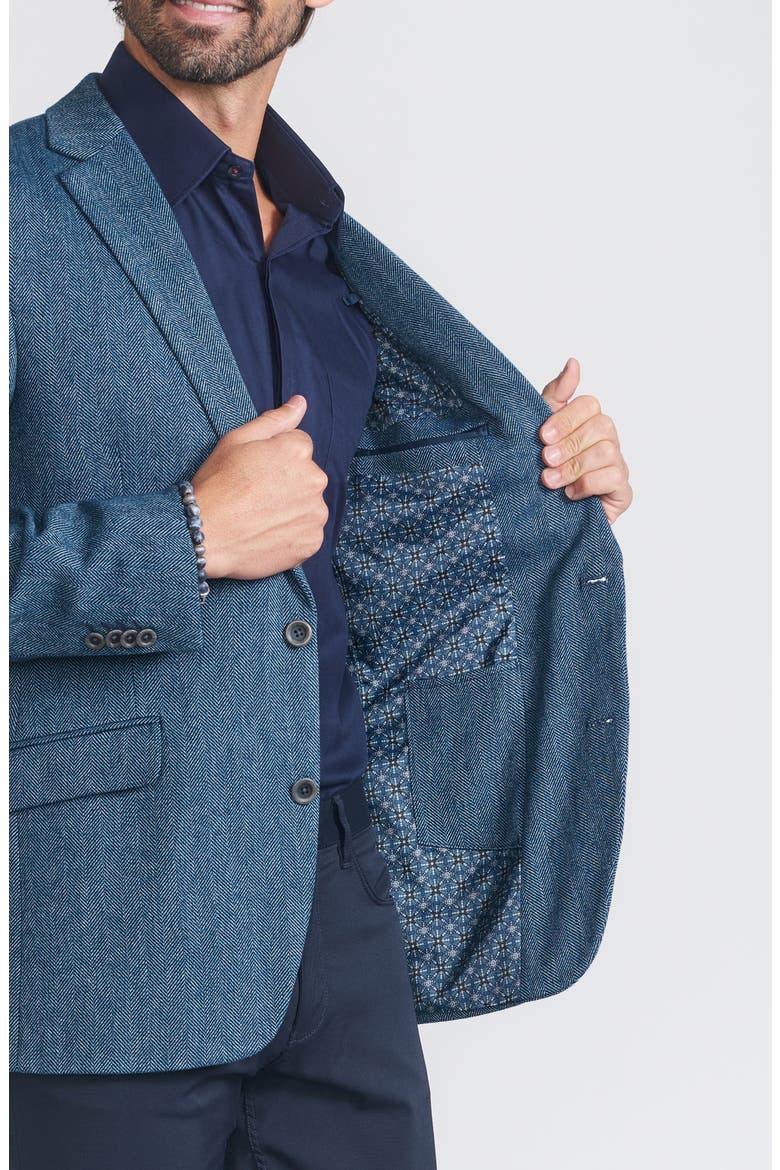 Herringbone Sport Coat, Alternate, color, BLUE