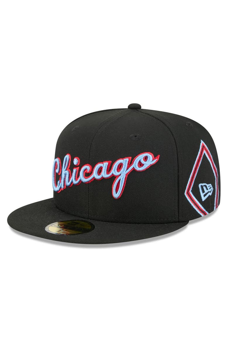 New Era Men
s New Era Black Chicago Bulls 2025/26 City Edition 59FIFTY Fitted Hat, Alternate, color, Black