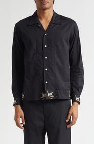 Bode Pointer Embroidered Button-Up Shirt