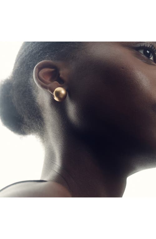 Reiss Pollie Polished Ball Huggie Hoop Earrings In Gold Tone