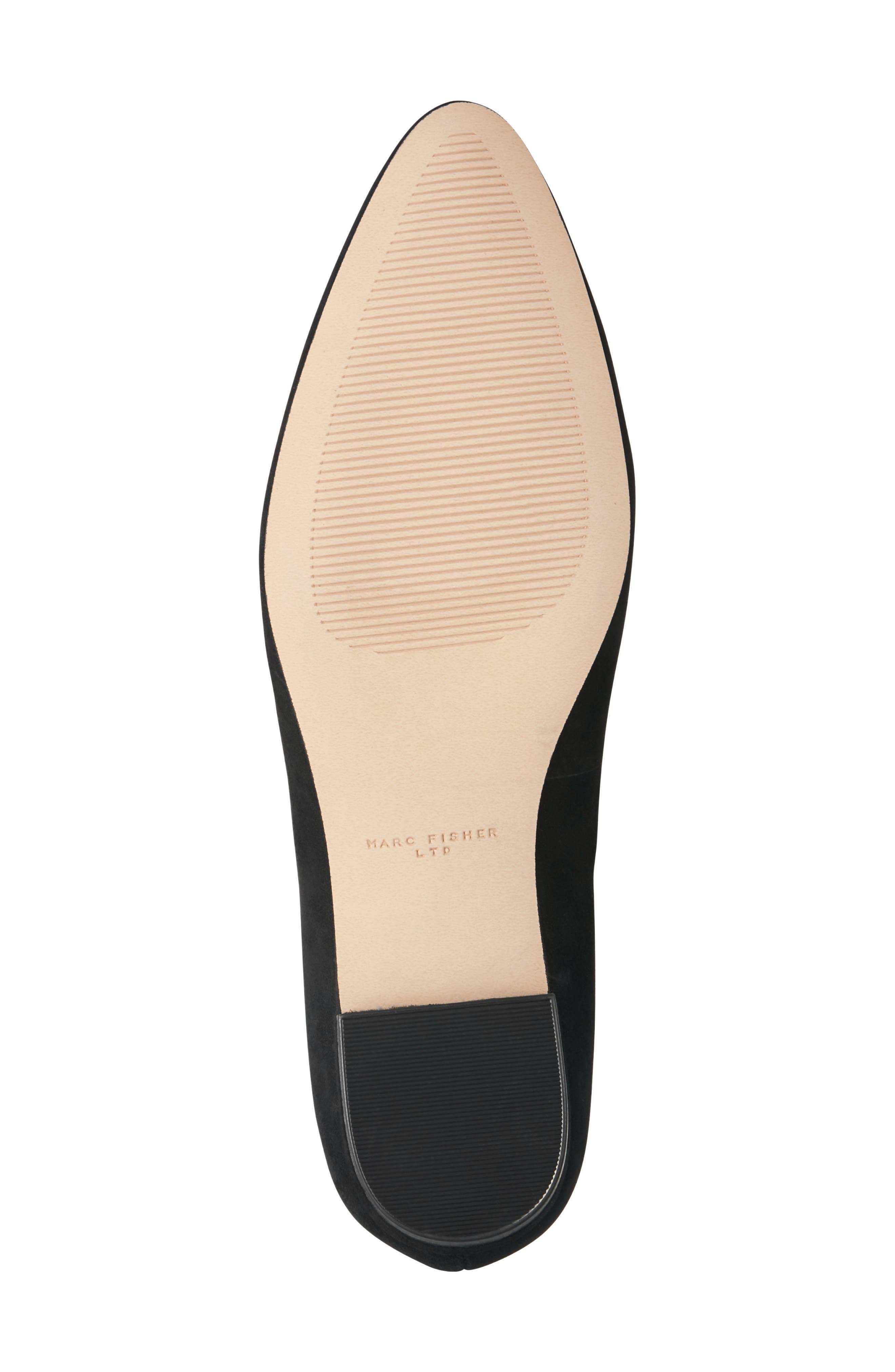 Bodie Pointed Toe Flat, Alternate, color, BLACK