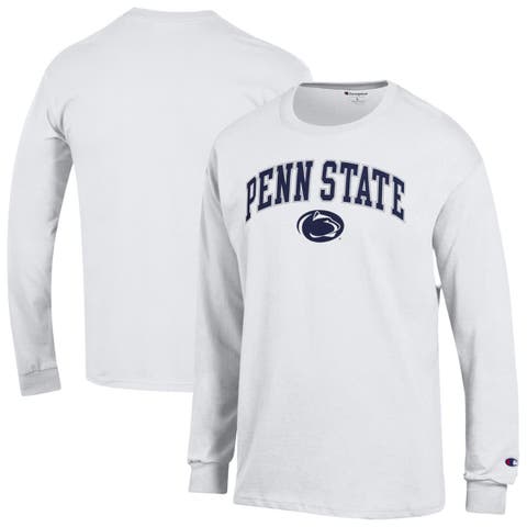 Men's Champion  White Penn State Nittany Lions Arch Over Logo Long Sleeve T-Shirt