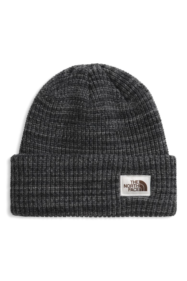 Salty Bae Knit Beanie, Main, color, TNF BLACK/ TNF BLACK