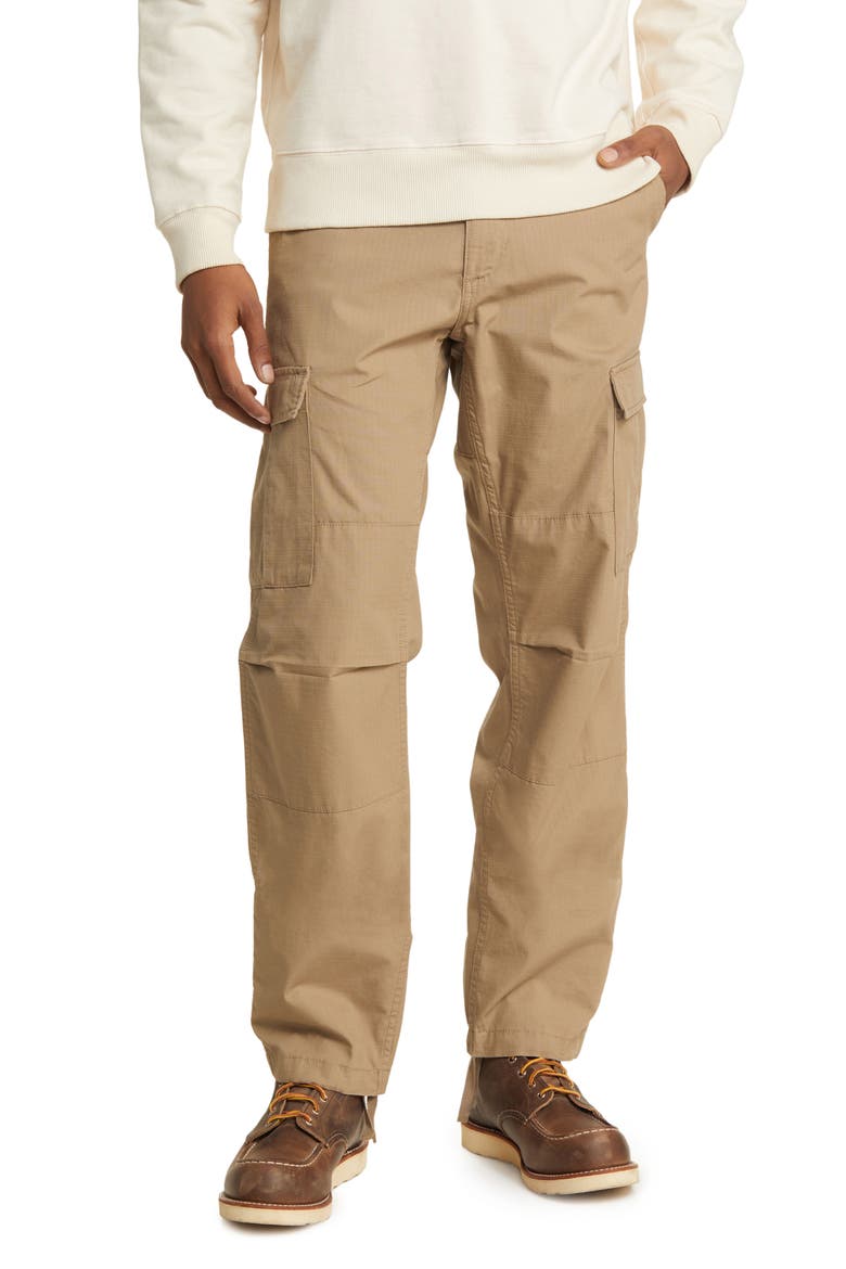 Aviation Ripstop Cotton Cargo Pants, Main, color, LEATHER (RINSED)