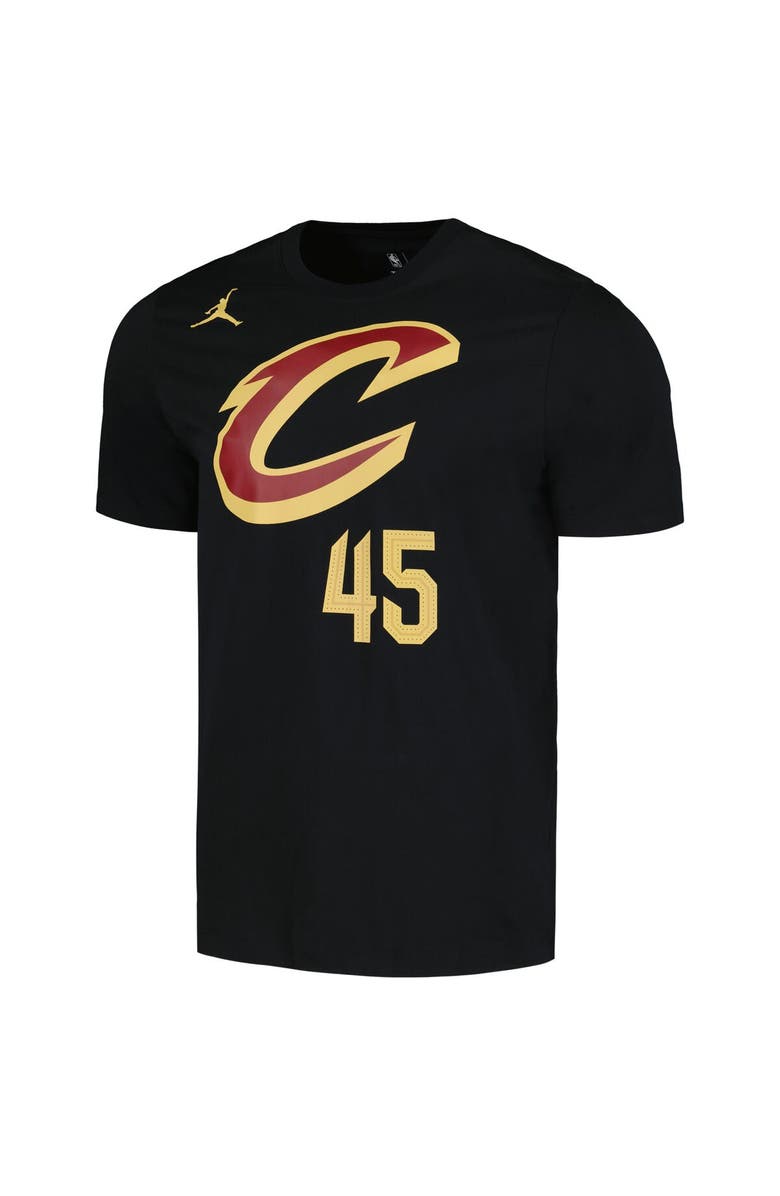 Jordan Brand Men's Jordan Brand Donovan Mitchell Black Cleveland Cavaliers 2022/23 Statement Edition Name & Number T-Shirt, Alternate, color, Black