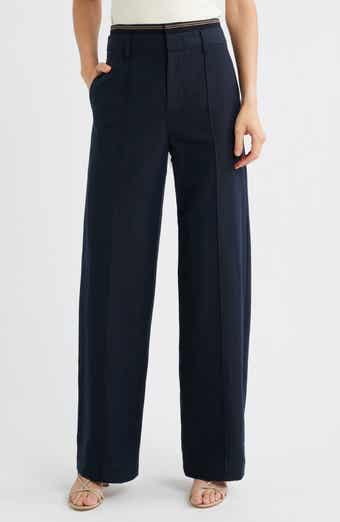 Vince Rib Waistband Wide Leg Pants