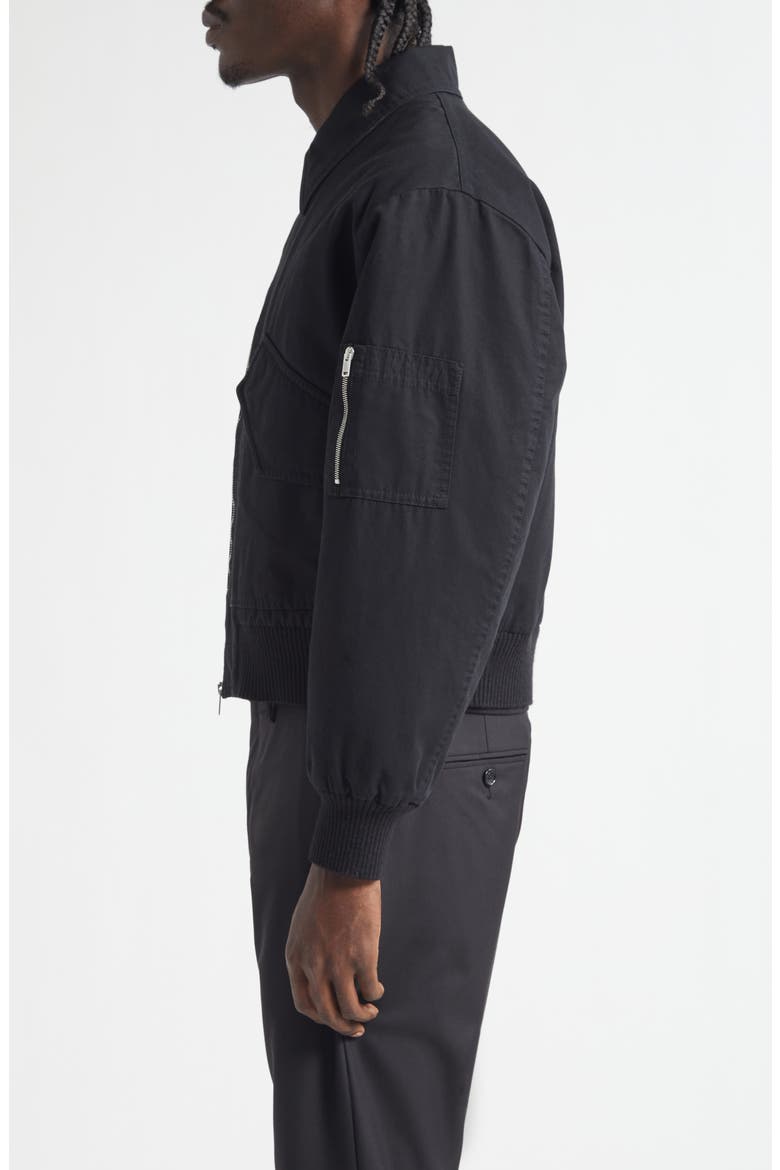 Revival Water Repellent Flight Jacket, Alternate, color, BLACK