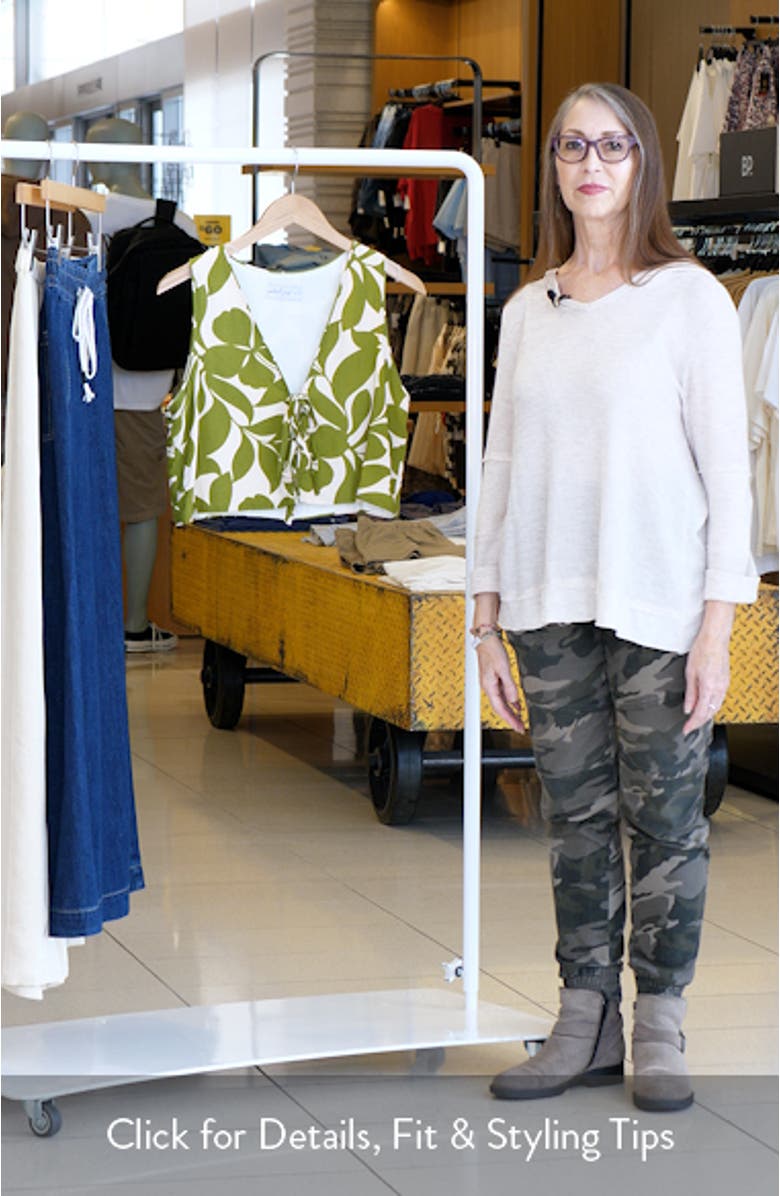 Valia Floral Tie Front Top, sales video thumbnail