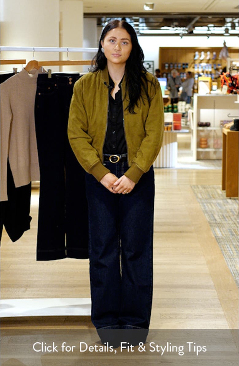 Suede Bomber Jacket, sales video thumbnail