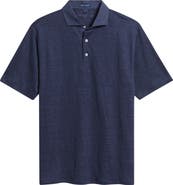 Peter Millar Asinto Tailored Fit Slub Linen Polo
