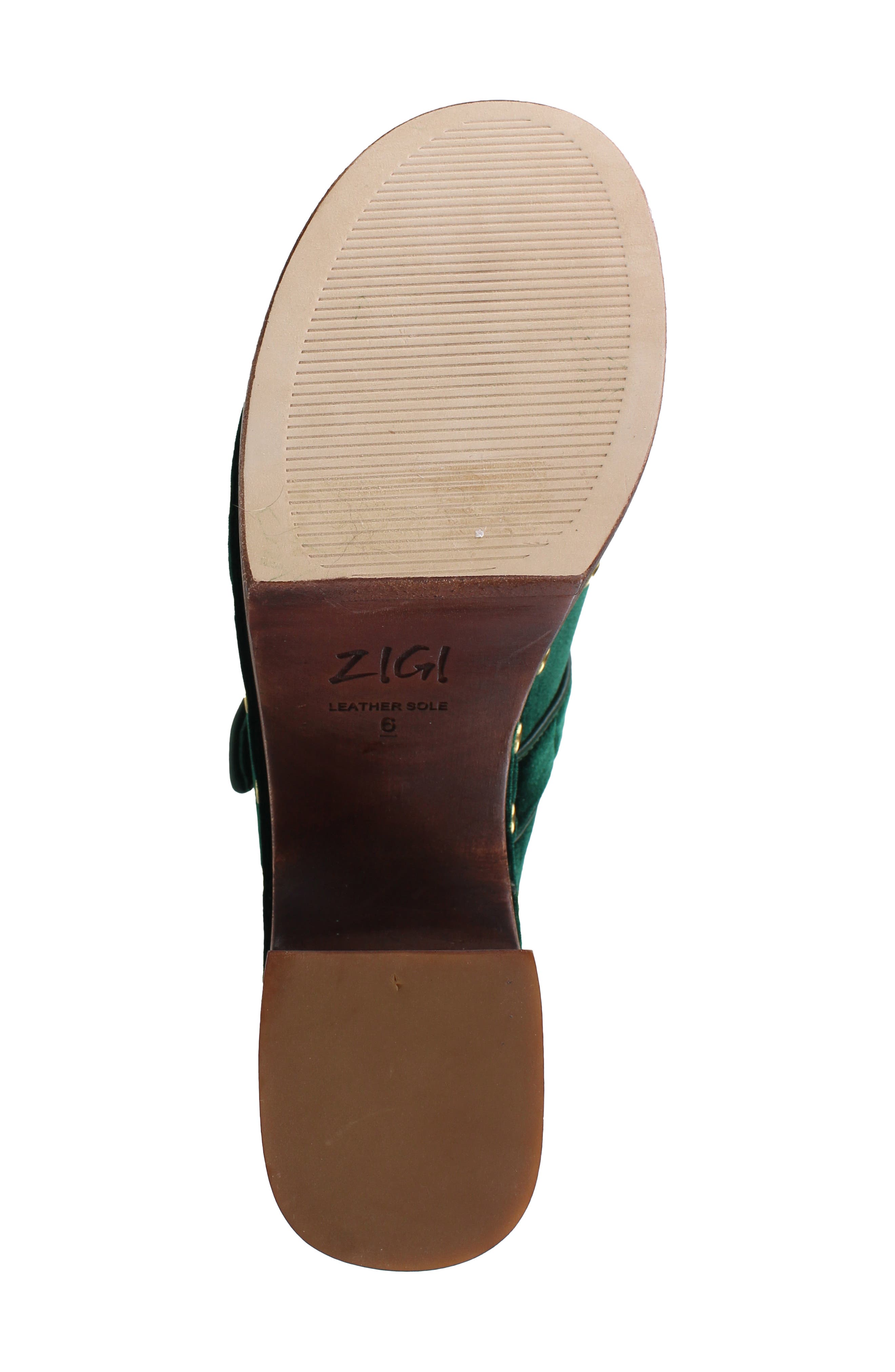 Macarena Platform Clog, Alternate, color, GREEN VELV