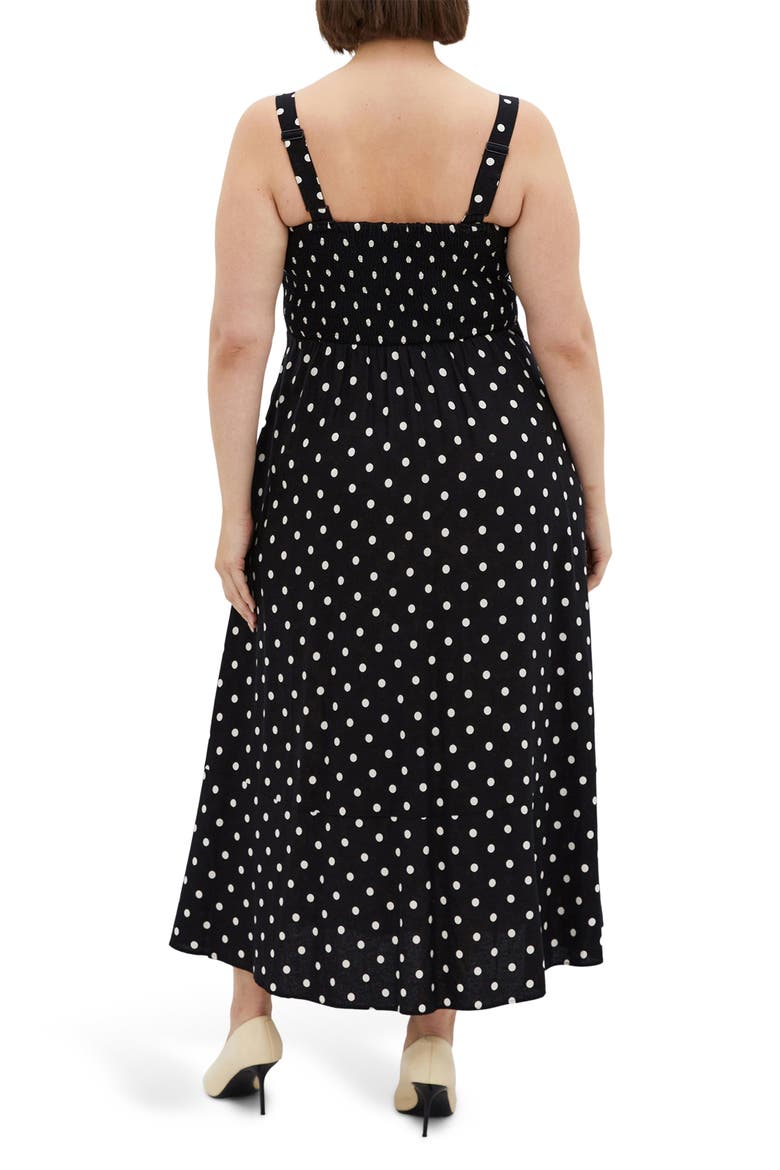 Collins Maxi Sundress, Alternate, color, BLACK SPOT