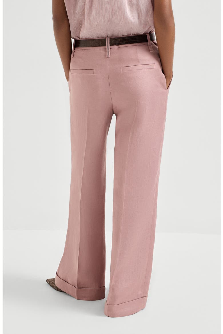 Loose Flared Trousers, Alternate, color, Pink