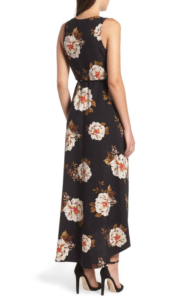 Leith Floral Wrap Dress, Alternate, color,