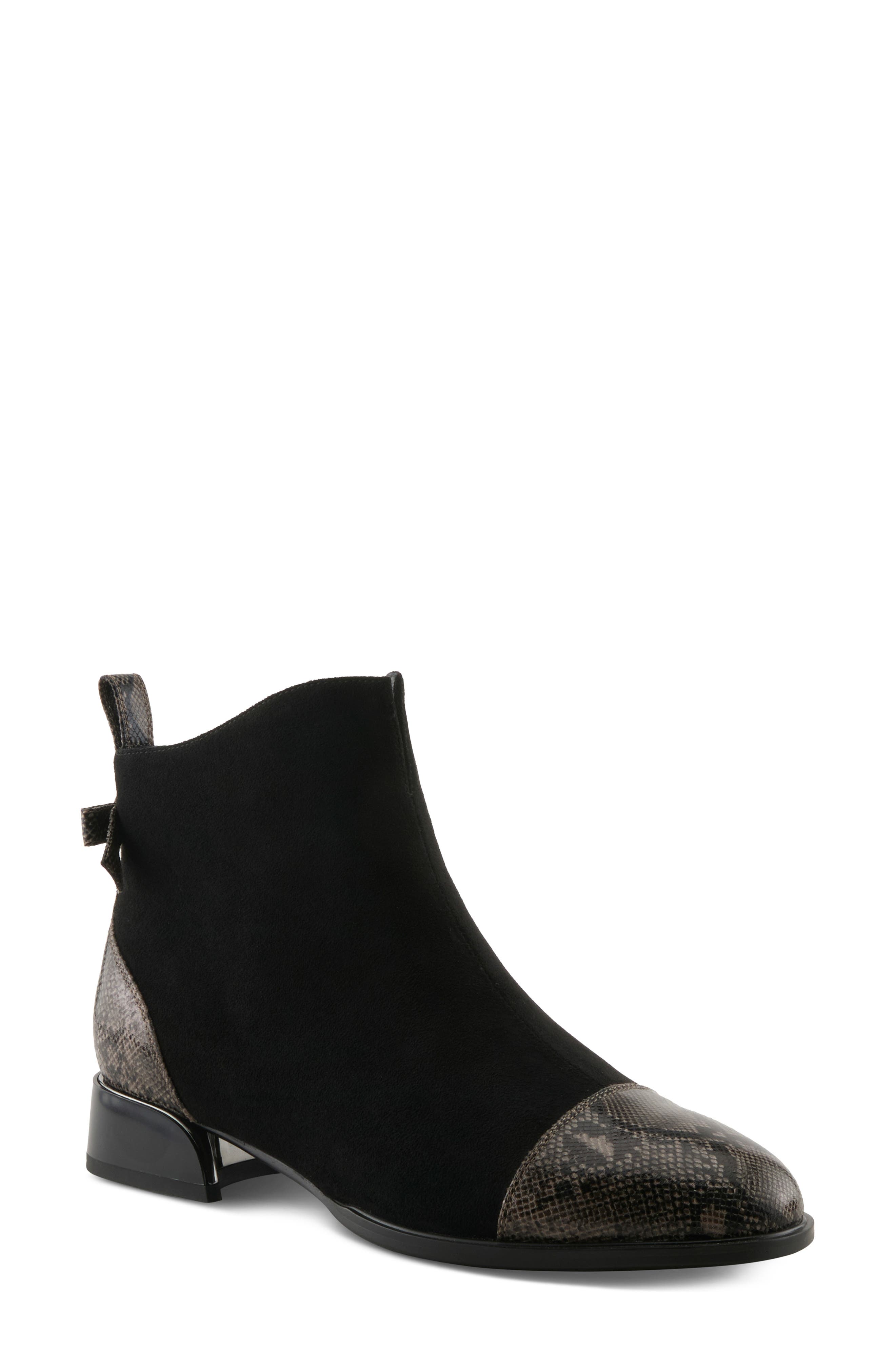 Salacia Bootie, Main, color, BLACK SUEDE