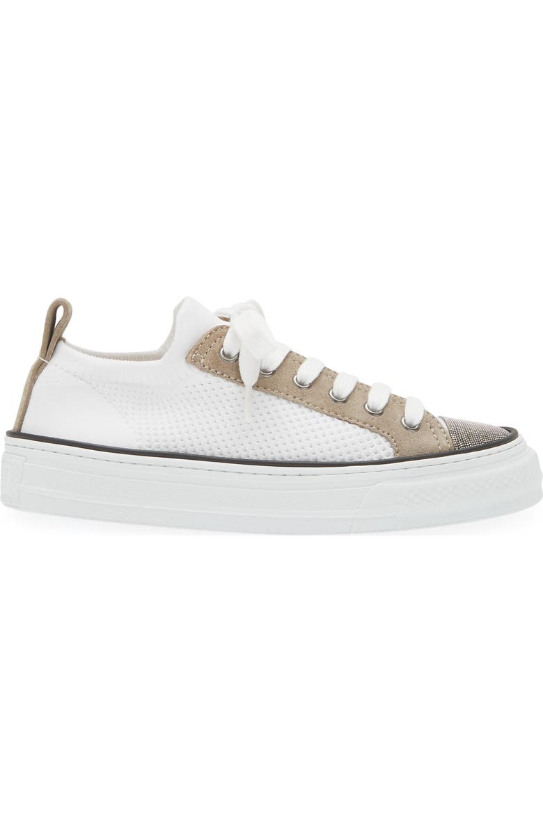Brunello Cucinelli Monili Trim Platform Sneaker, Alternate, color,