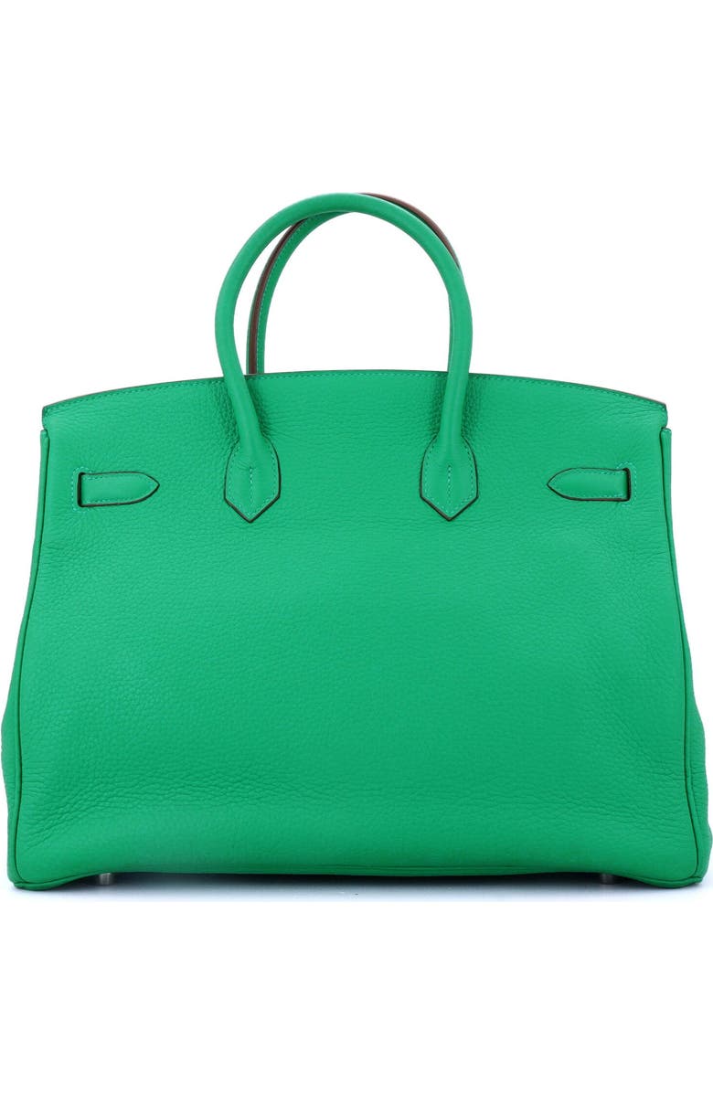 Pre-Owned Hermes Birkin Handbag Green Clemence with Palladium Hardware 35, Alternate, color, Menthe