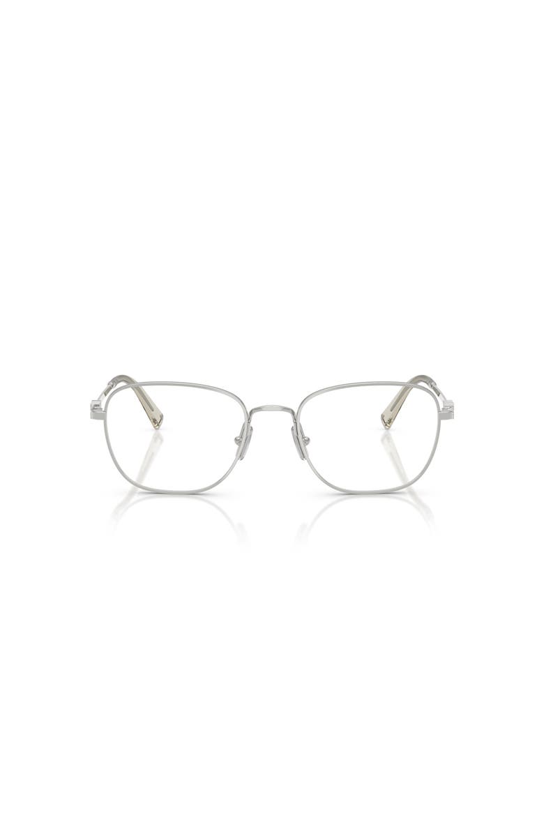 Miu Miu 51mm Square optical glasses, Alternate, color, Silver