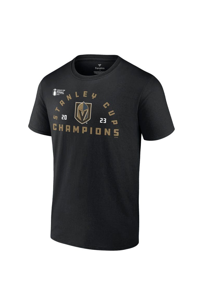 Men's Fanatics Branded  Black Vegas Golden Knights 2023 Stanley Cup Champions Jersey Roster T-Shirt, Alternate, color, Black