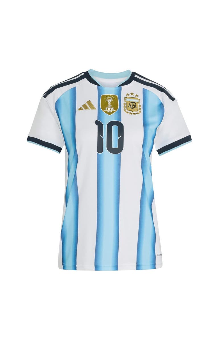 adidas Women's adidas Lionel Messi White Argentina National Team FIFA x World Cup 2026 Home Replica Jersey, Alternate, color, White