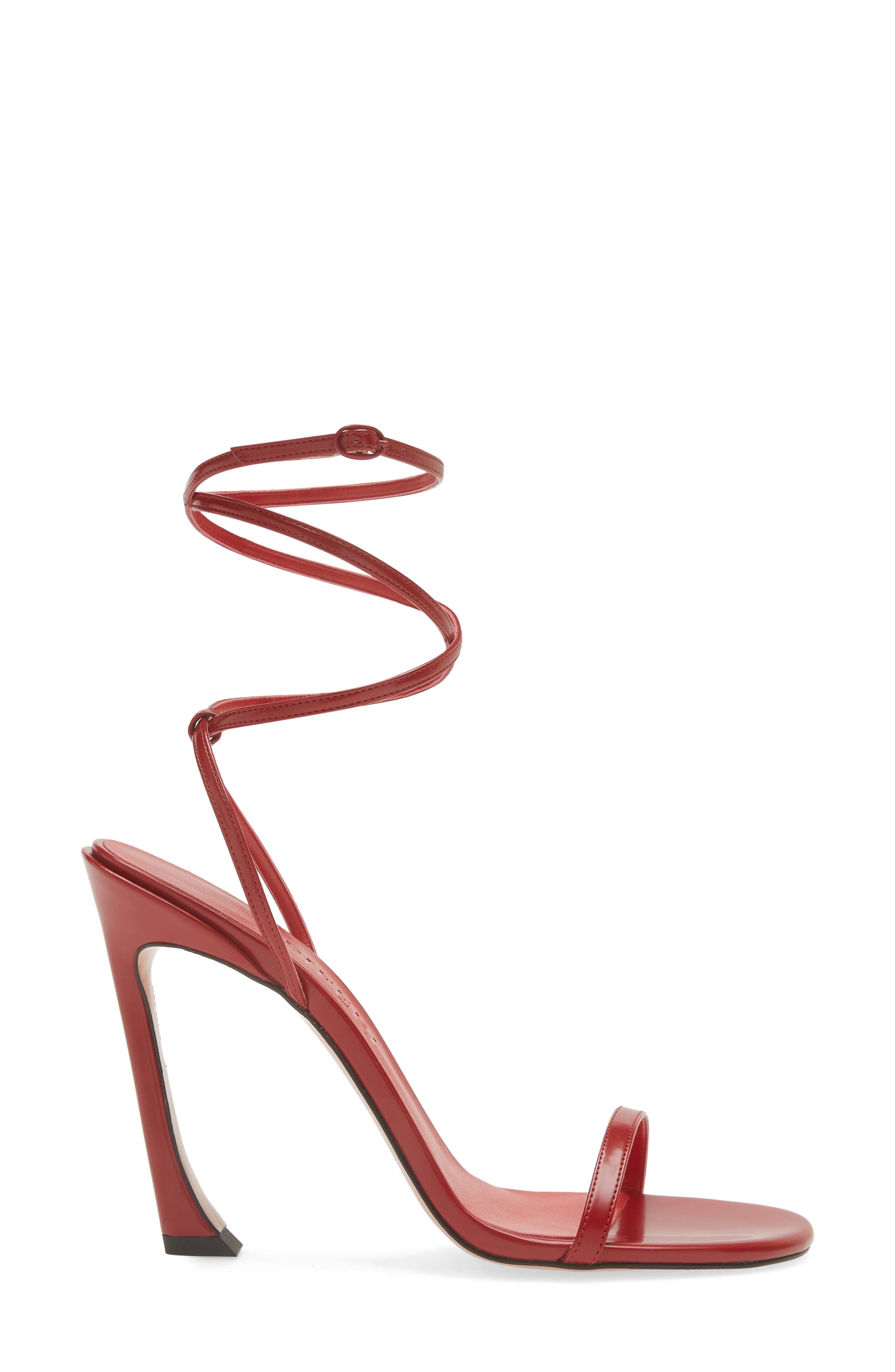 Fade Ankle Wrap Sandal, Alternate, color, RED