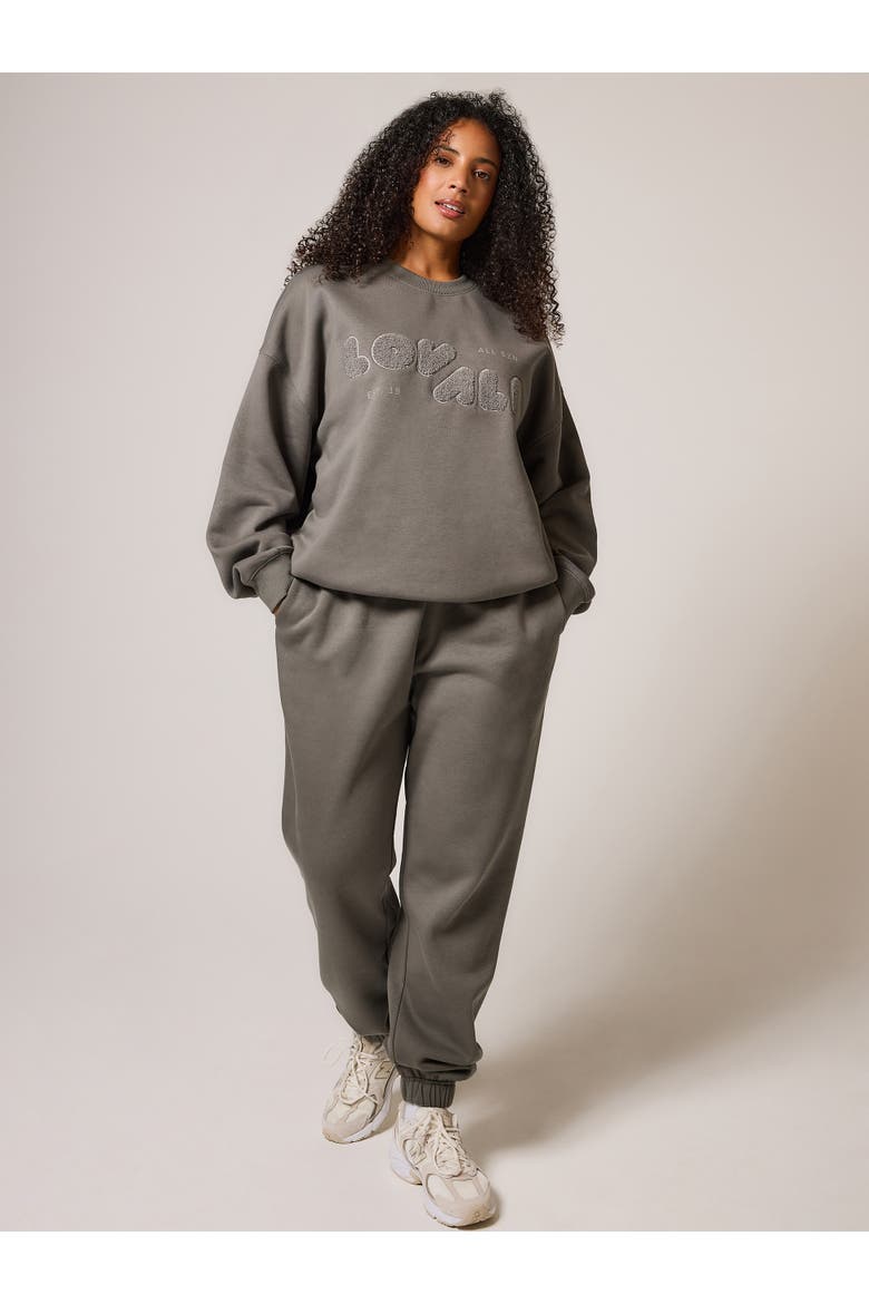 Oversized Sweatshirt, Alternate, color, Slate Green