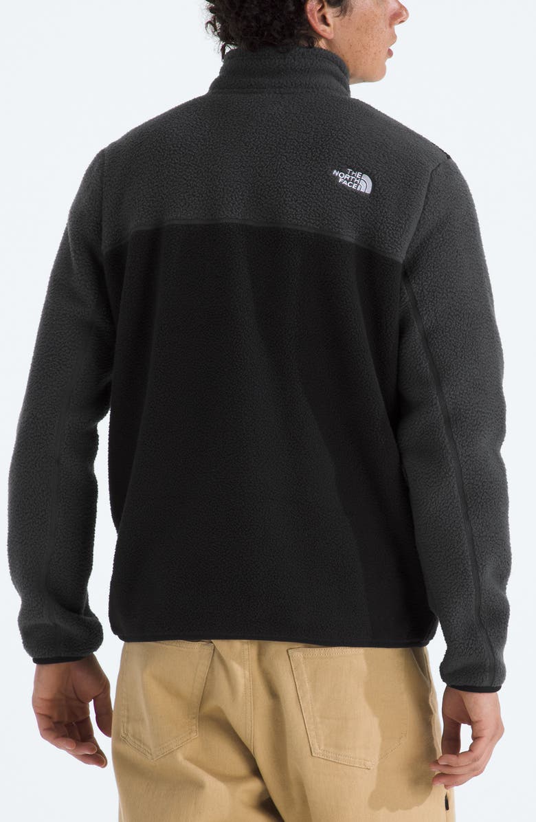The North Face Yumiori Half Zip Recycled Fleece Pullover, Alternate, color, Tnf Black/ Asphalt Grey
