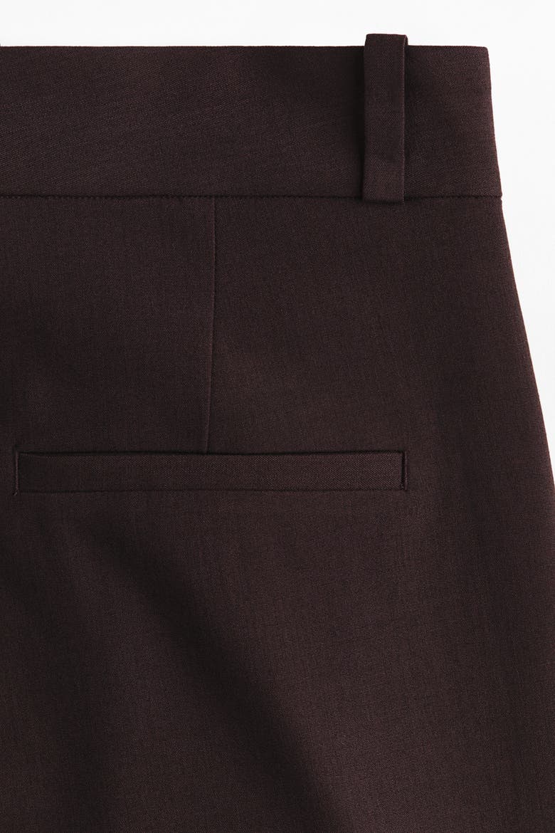 Wide-leg Pleated Pants, Alternate, color, Dark brown