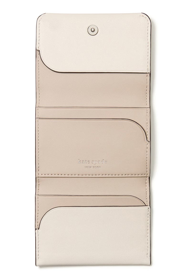 halo leather card case, Alternate, color, CREAM