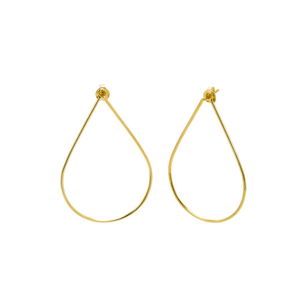 BY ADINA EDEN Thin Open Pear Shape Stud Earring (Women) | Nordstrom