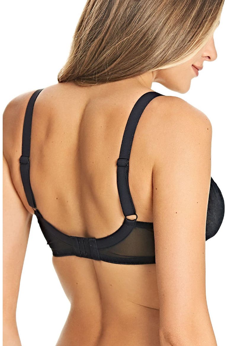 Fancies Underwire Balconette Bra, Alternate, color, BLACK