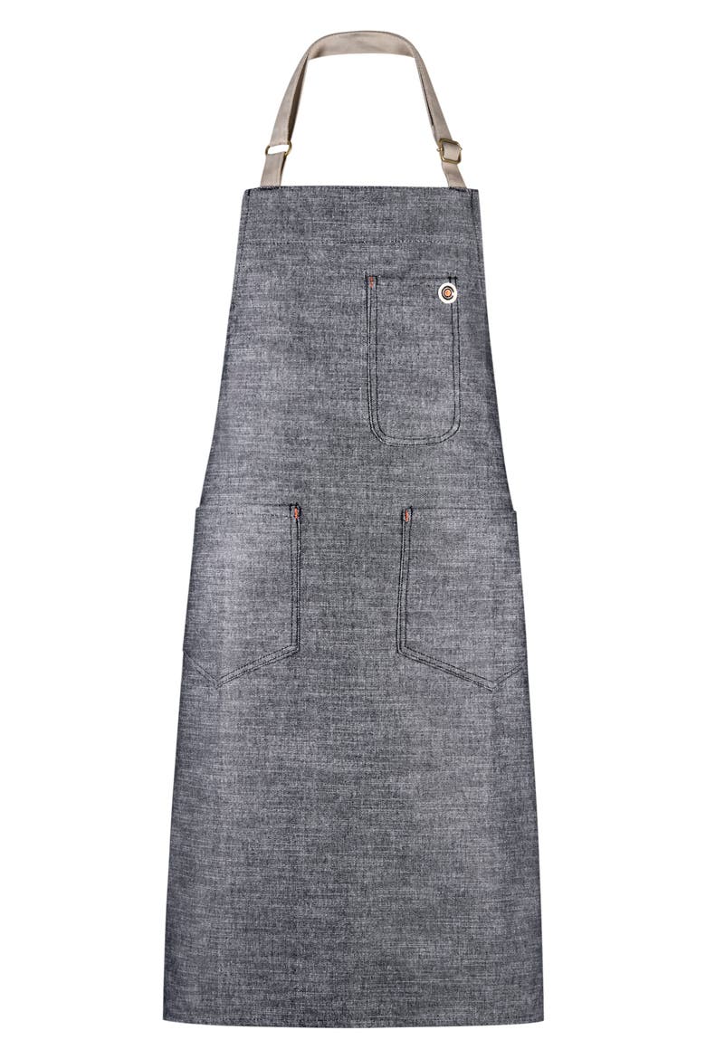 Cotton Apron, Main, color, CHARBON